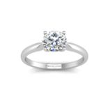 18ct White Gold Single Stone Claw Set Diamond Ring J SI 0.20 Carats