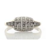 9ct 29 Stone Ladies Dress Diamond Ring 0.29 Carats