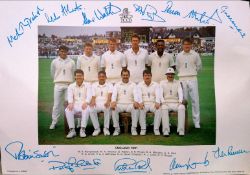 1991 England Cricket Team Photo