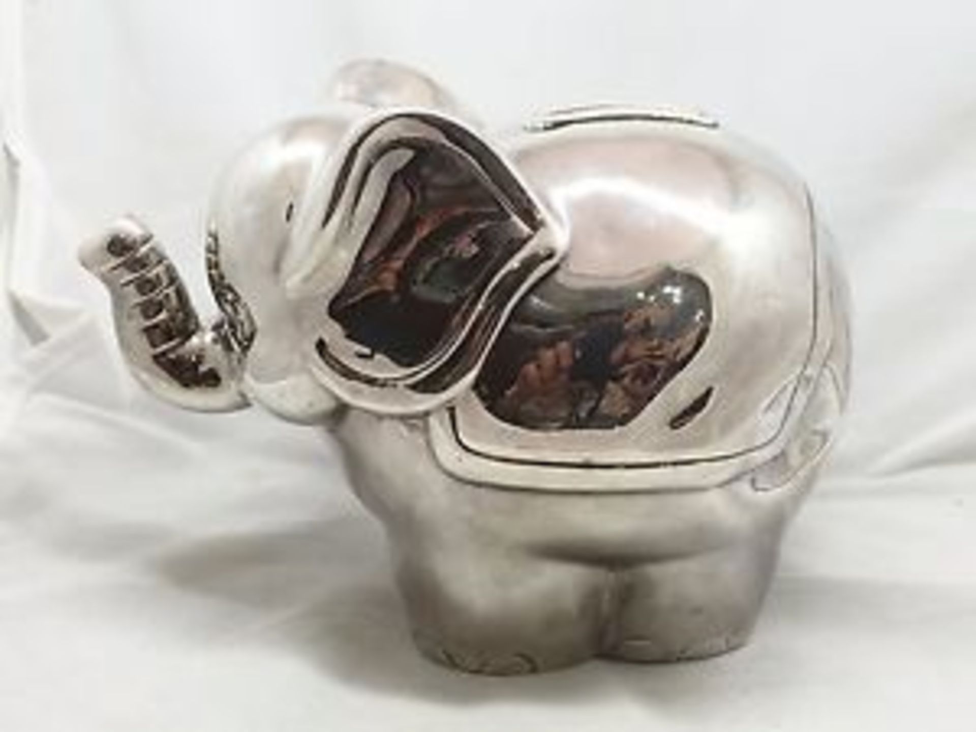 Tiffany Rare Solid Silver Elephant Piggy Bank
