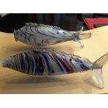 A Pair Of Murano Glass Fishes