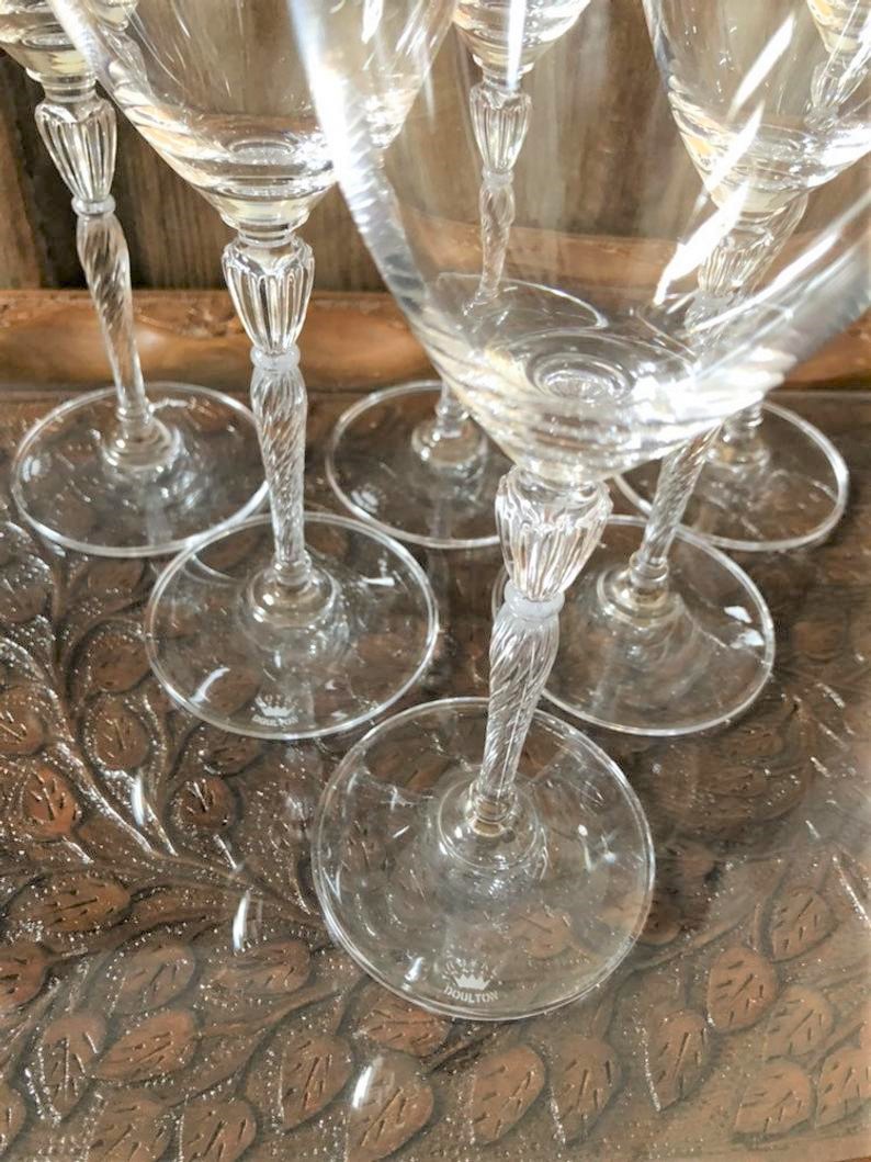 Royal Doulton Oxford Wine Glasses - Image 2 of 6