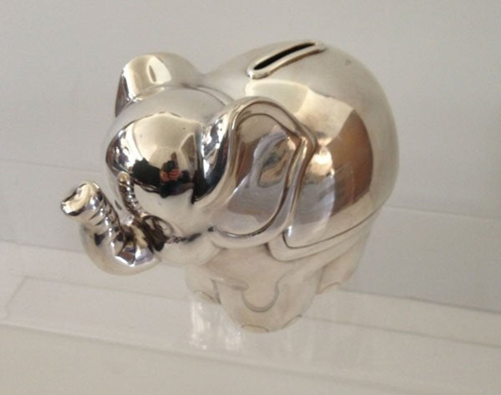 Tiffany Rare Solid Silver Elephant Piggy Bank - Image 3 of 6