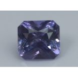 1.09 Ct Violet Sapphire, untreated, Color Change Effect