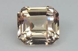 1.25 Ct Peach Sapphire, untreated