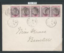 Leeward Islands / St. Kitts - Nevis 1897 Neat Cover (flap removed) to Basseterre