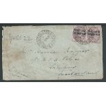 Boer War - Rhodesia / Bechuanaland 1900 (Apr.2) Cover with "Mashonaland, British South Africa Polic