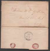 Hawaii / Mexico 1838 Entire Whaling Letter (small faults) headed "Sandwich Islands Mowee (Maui)