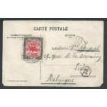 Belgian Congo - Lado Enclave 1907 Post card written at Redjaf (2.12.07) to Liege