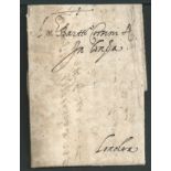 Belgium - Corsini 1594 Entire letter dated 26th May from the heirs of Filippo Luchini