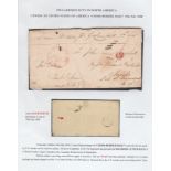 Canada / USA Cross-Border Mail 1848(15 July) Entire letter from London, U. C. to Jericho, Vermont v