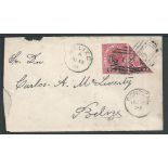 British Honduras 1891 (June 10) Cover (edge faults) from Corozal to Belize