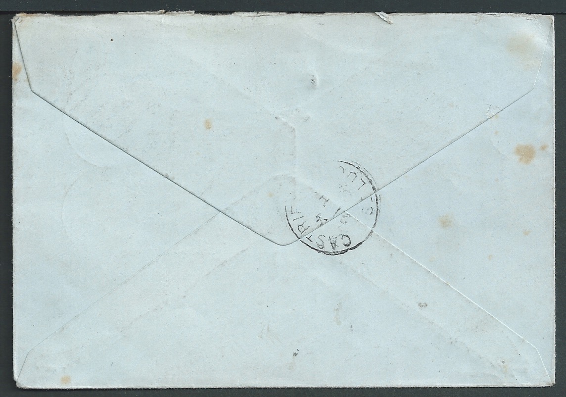 Anguilla 1932 1/2d cover to St. Lucia, cancelled ANGUILLA VALLEY with handstamped "T" on arrival - Image 2 of 2