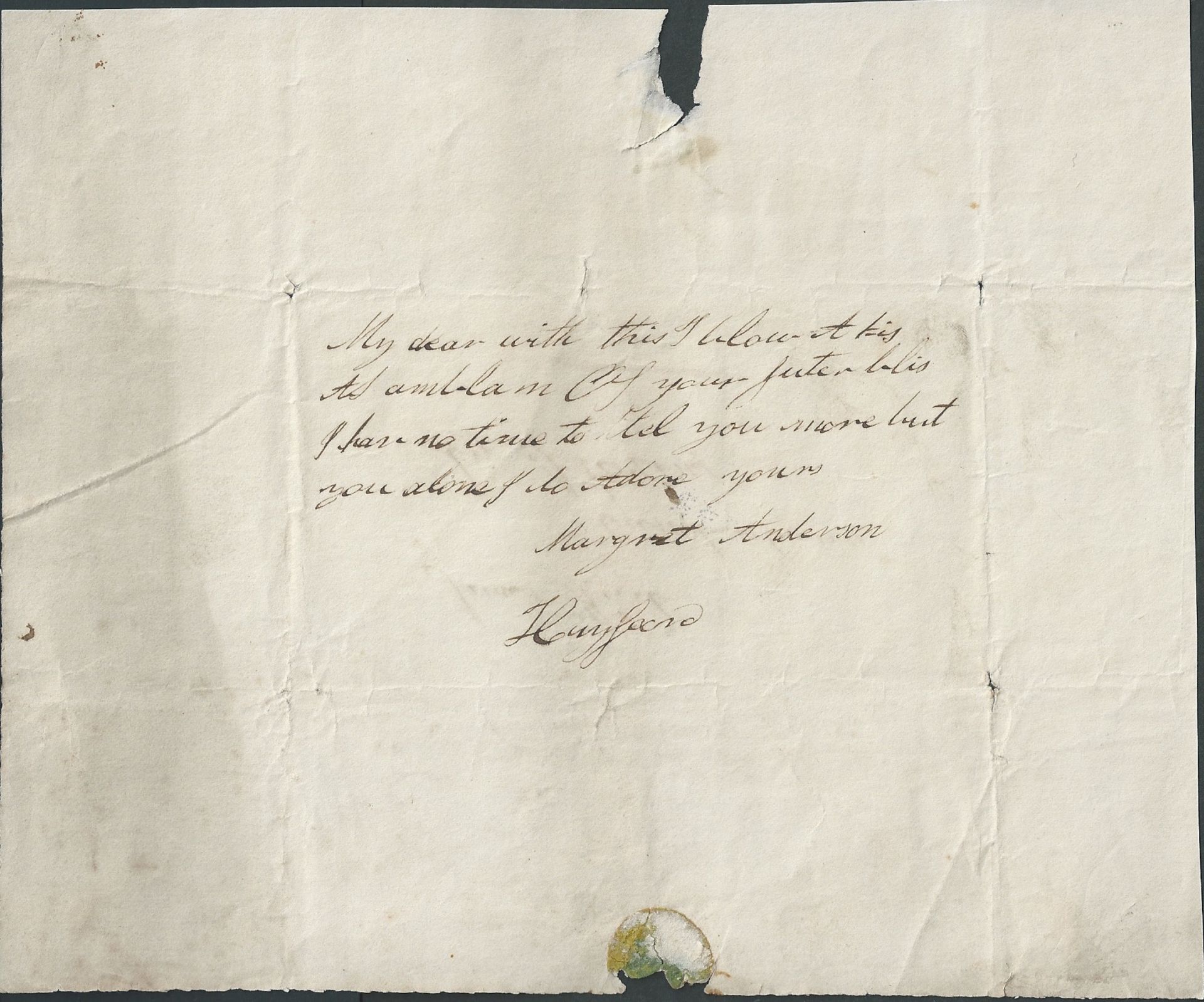 G.B. - Valentines 1837 Entire letter posted from Stirling to Miss Janet Reid in Cambusbarron - Image 2 of 5