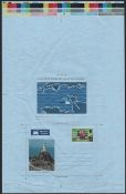 G.B. - CHANNEL ISLANDS - JERSEY 1981 Unguillotined full colour printers essay proof (some creasing)