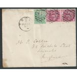 Cape of Good Hope / Transkei 1897 Cover franked by 2 x 1d, 1/2d, posted to England from Tsolo