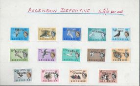 Ascension 1963 Queen Elizabeth II pictorial birds set, S.G. 70-83