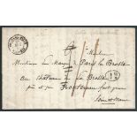 Algeria 1845 Interesting entire letter from Orleansville to Fonterau. The letter has printed headin