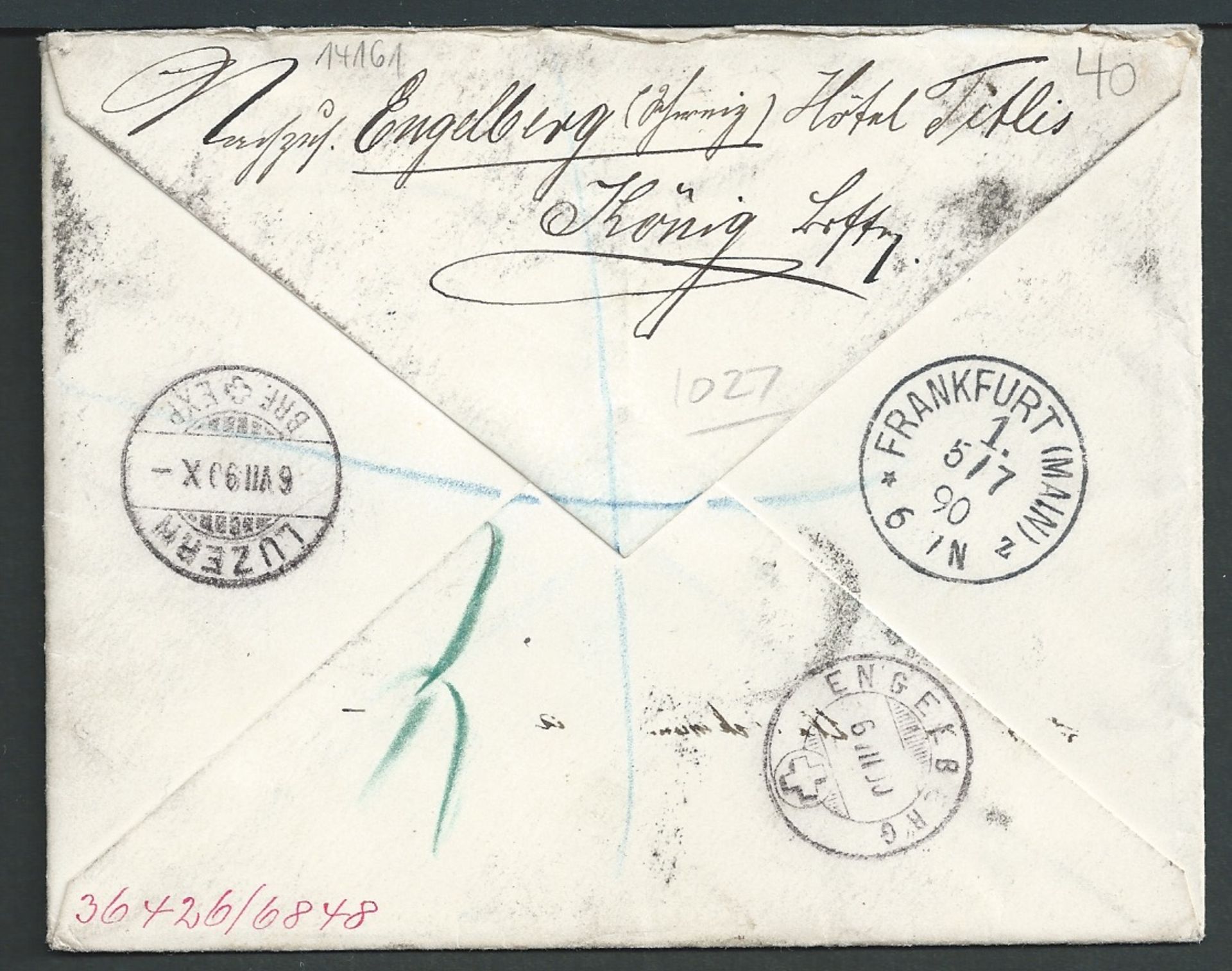G.B. - Jubilee of Penny Postage 1890 Penny Postage Jubilee 1d postal stationery cover - Image 2 of 3