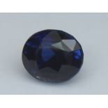 1.08 Ct Sapphire, Deep Blue