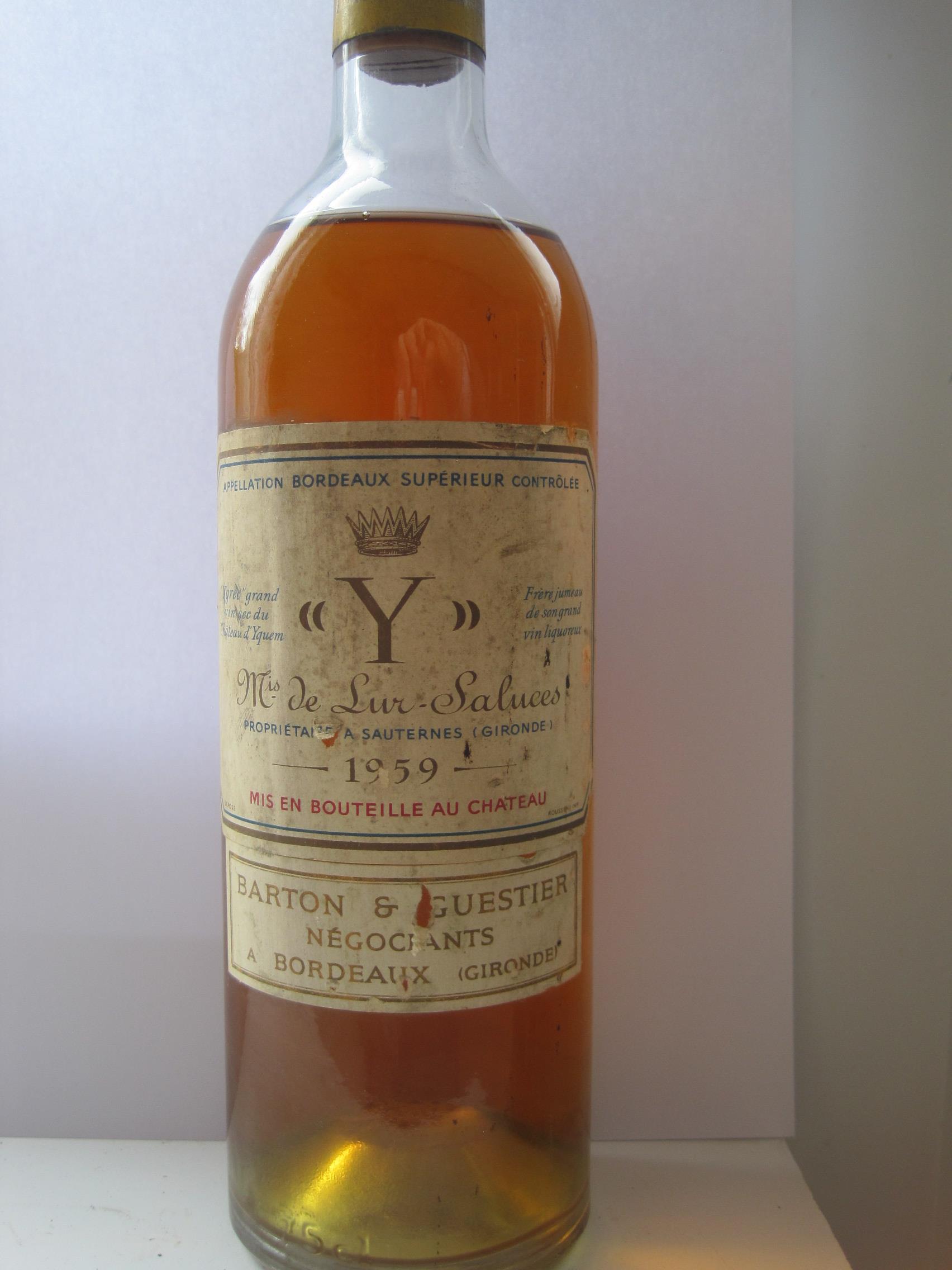 "Y" Ygrec 1959 Chateau D'yquem