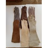 Vintage Ladies Leather Gloves