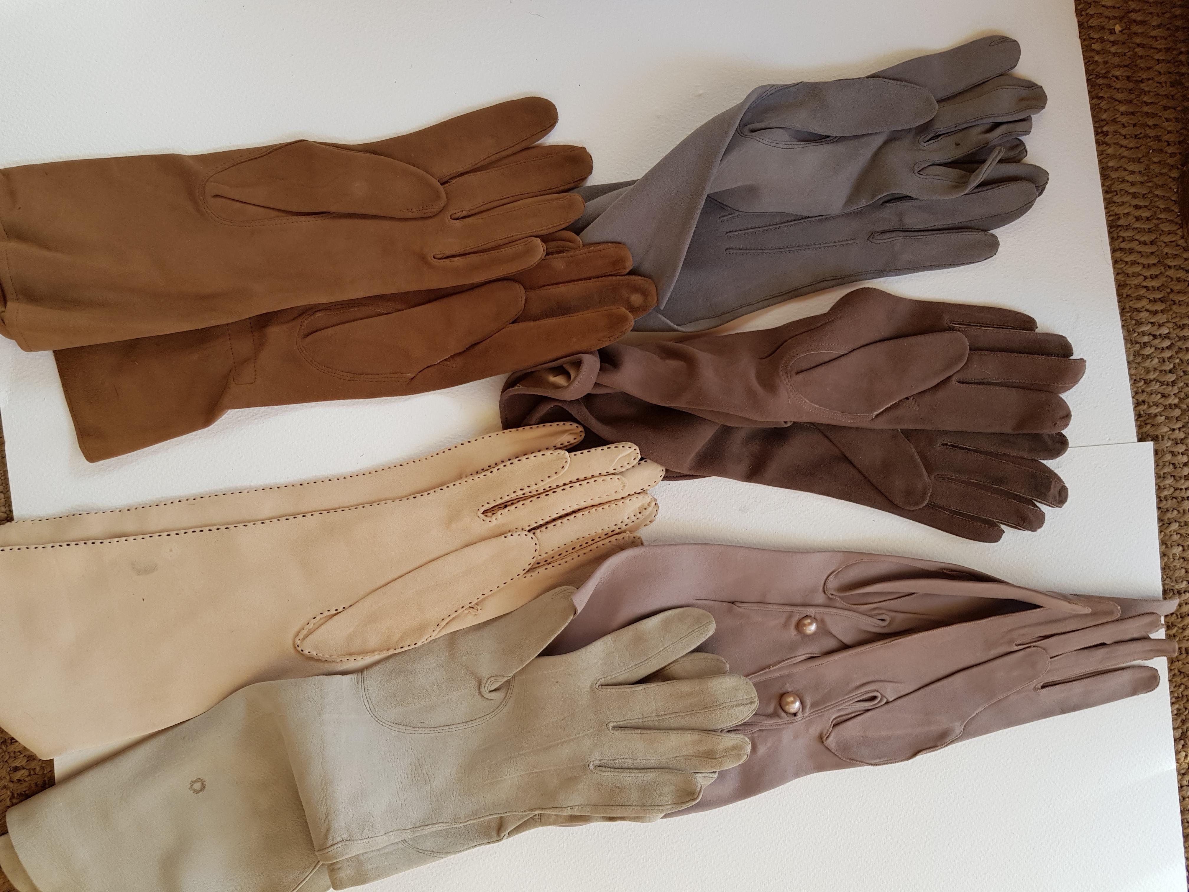 Vintage Ladies Leather Gloves - Image 2 of 3