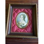 Framed Miniature Portrait Of Lady Jane Grey