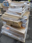 (K12) LARGE PALLET TO CONTAIN APPROX. 85 ITEMS OF KITCHEN STOCK TO INCLUDE: SHAKER OAK 500MM, ...