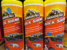 11 X ARMORALL 12 PACK QUICK SHINE WIPES. UK DELIVERY AVAILABLE FROM £14 PLUS VAT. HUGE RE-SALE...