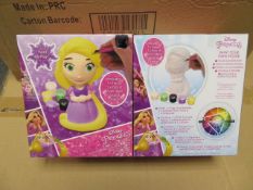 (123) PALLET TO CONTAIN 300 X BRAND NEW DISNEY REPUNZAL PAINT YOUR OWN ELSA FIGURES. COMPLETE W...