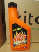 18 x NITROX HOT SHOT 500ML. PETROL POWER BOOST. IMPROVES BHP BY UP TO 10%. REDUCES EMISSIONS BY...