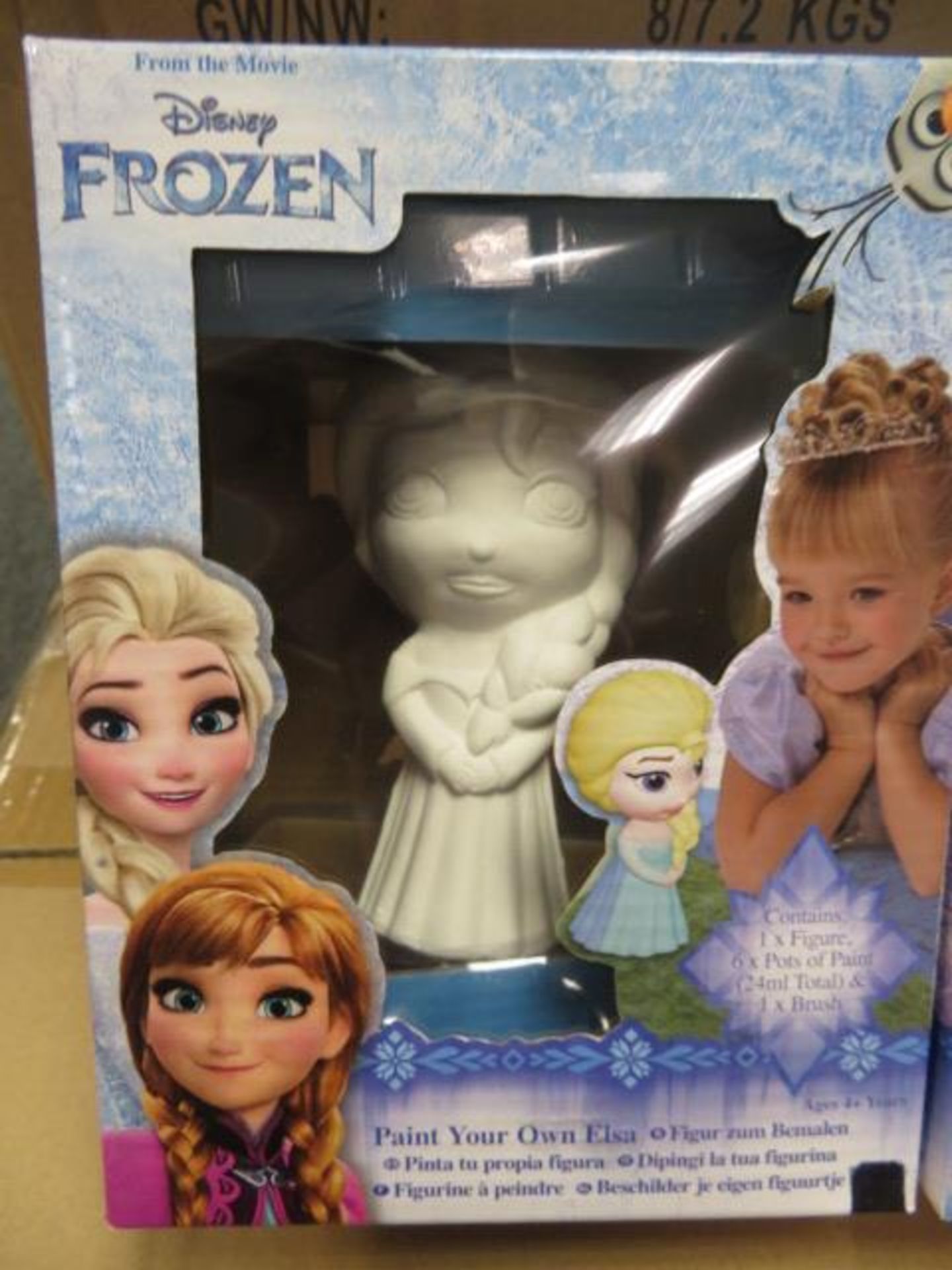 (70) PALLET TO CONTAIN 144 x BRAND NEW DISNEY FROZEN PAINT YOUR OWN ELSA FIGURES. COMPLETE WITH... - Image 2 of 3