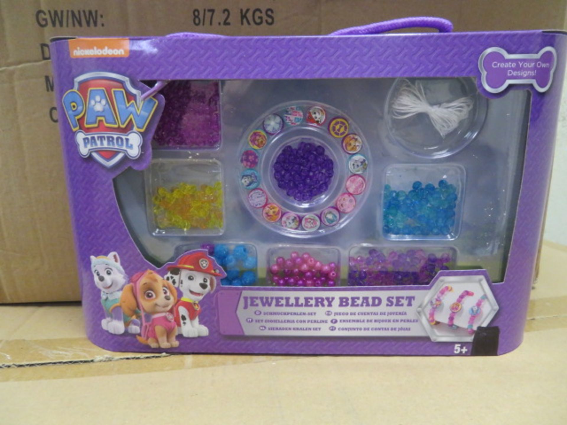 (71) PALLET TO CONTAIN 120 x BRAND NEW NICKELODEON PAW PATROL JEWELLERY BEAD SETS. CREATE YOUR ...