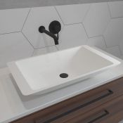 (WE1005) Iker Black Basin Tap Luxurious matte black finish Wall mounted style is simple yet eff...