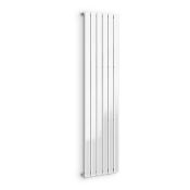 (SA222) 1800x452mm White Panel Vertical Radiator. RRP £361.00. Made from low carbon steel with a