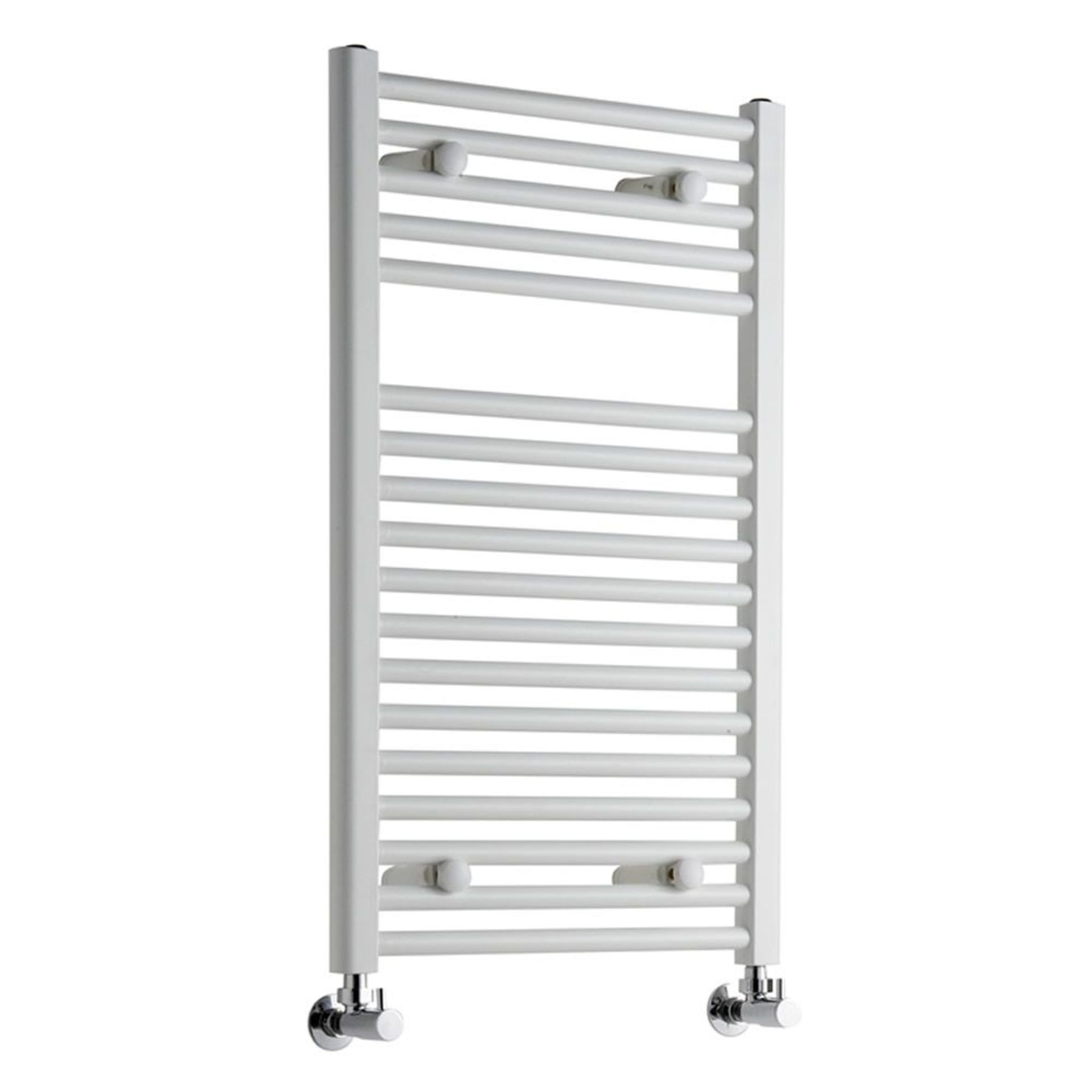 (TT84) 900x500mm Premium White Flat Heated Towel Rail. RRP £159.99. Keep your bathroom feeling...( - Image 2 of 2