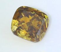 IGI Cert. 0.55 ct. Diamond Brown Yellow - SI1 Untreated