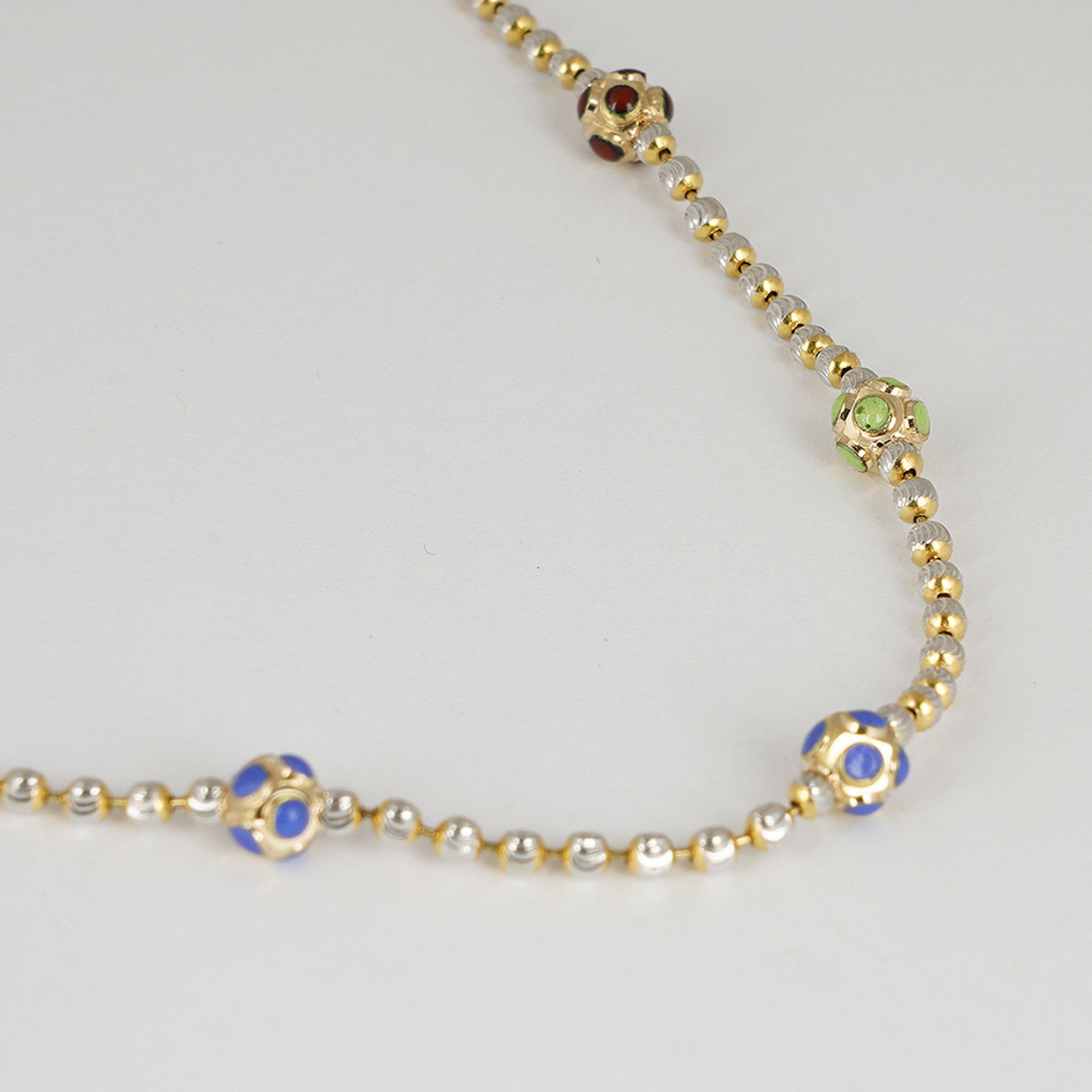 18 K/750 Hallmarked Yellow & White Gold Chain Necklace - Image 4 of 4