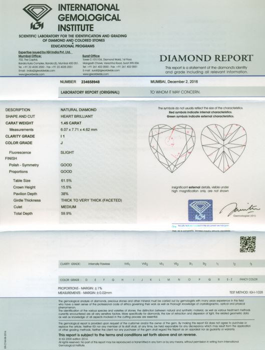 IGI Certified 1.45 ct. Diamond - Untreated - Image 4 of 4