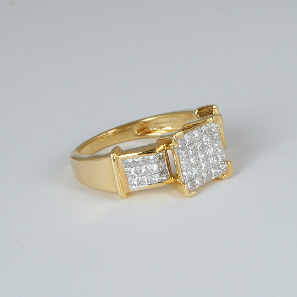 14 K / 585 Yellow Gold Diamond Ring - Image 2 of 5