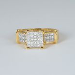 14 K / 585 Yellow Gold Diamond Ring