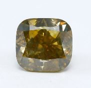 IGI Cert. 1.41 ct. Greenish Yellow Diamond Untreated