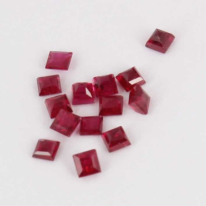 GFCO (Swiss) Certified Set of 14 - 1.16 ct. Rubies - Mozambique - Image 3 of 5