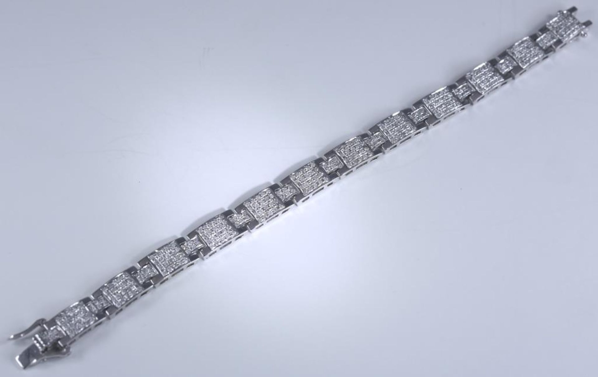 14 K / 585 White Gold Diamond Bracelet - Image 3 of 3
