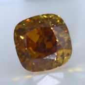 IGI Cert. 0.66 ct. Brownish Yellow Diamond Untreated