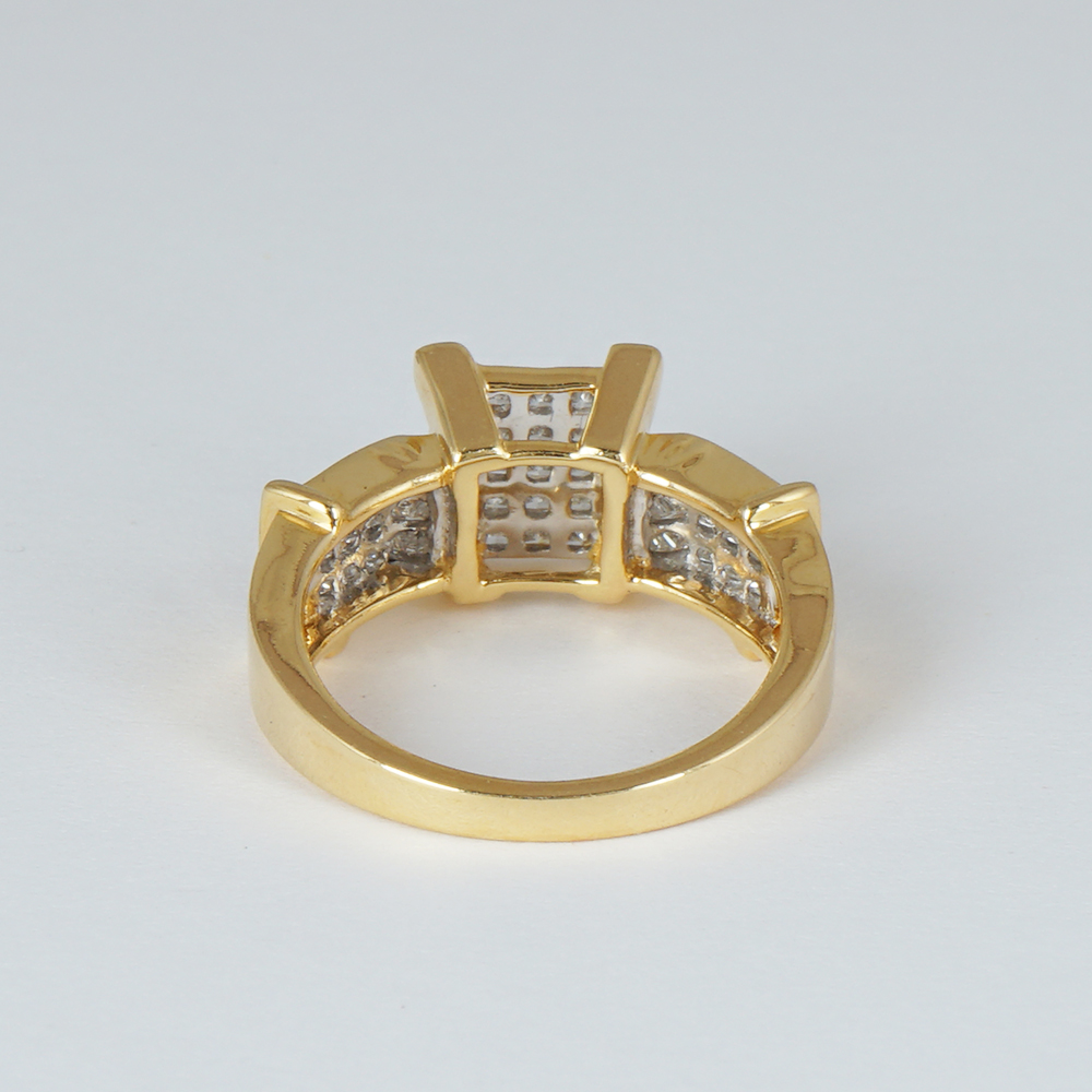 14 K / 585 Yellow Gold Diamond Ring - Image 5 of 5