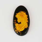 9.64 ct. Amber Women Face Intaglio Carving