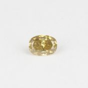 IGI Certified 0.52ct. Brownish Yellow Diamond Untreated