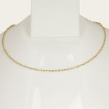 18 K/750 Hallmarked Yellow & White Gold Chain Necklace